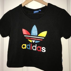 Adidas crop-top + short set